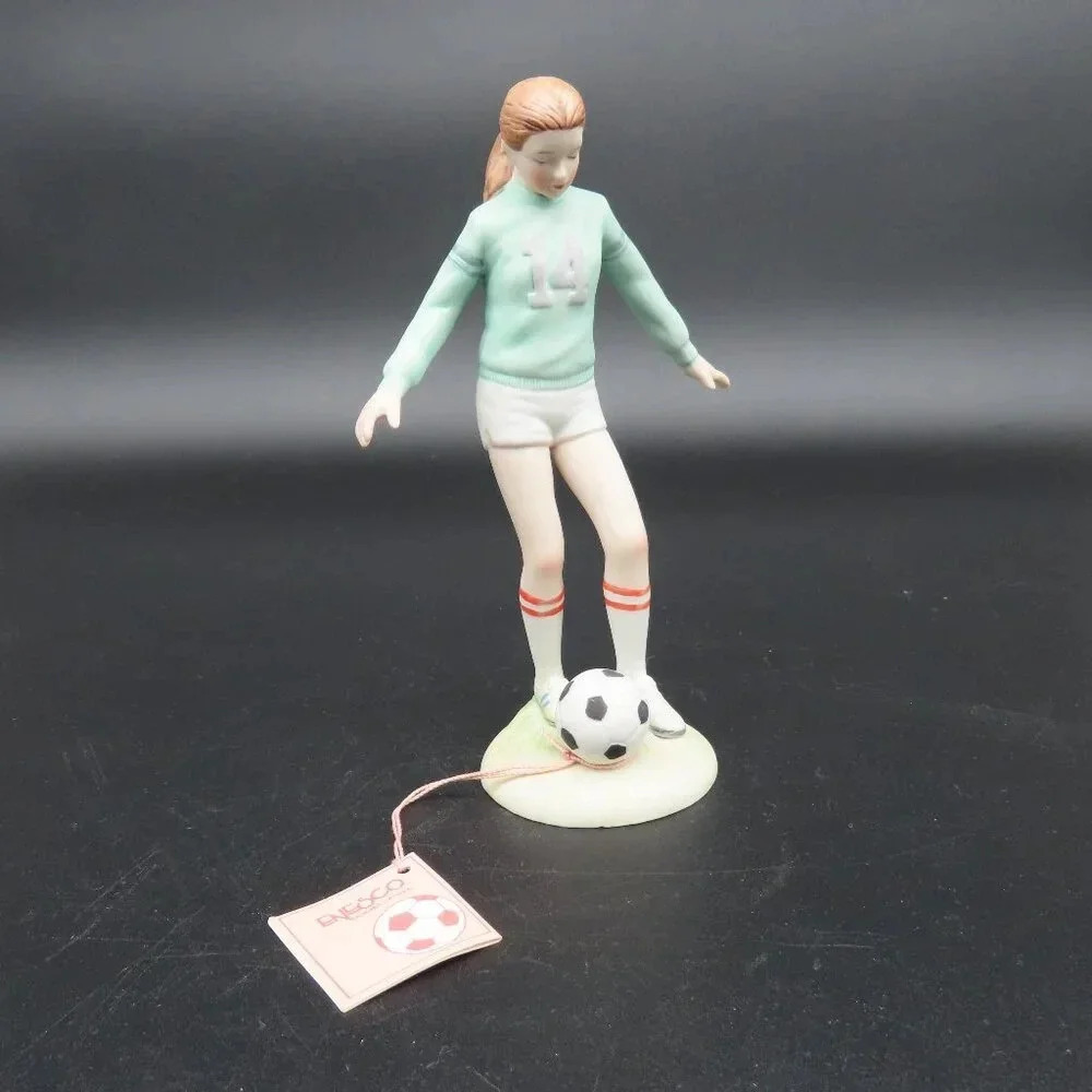 Growing Up Girls 1983 Enesco Soccer Player Vintage